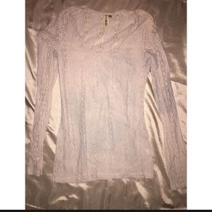 BKE lace sheer large shirt-  made in Canada